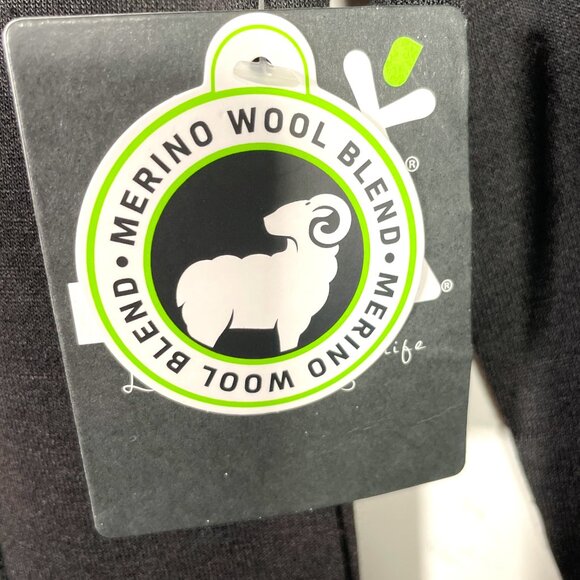 BULA Pullover Woman's SMALL 1/4 Zip Base Layer Black Merino Wool Poly Blend NEW - Picture 7 of 8